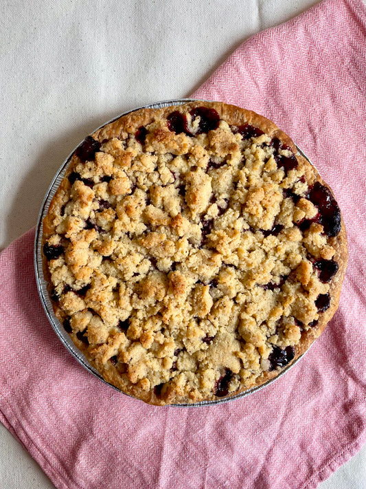 Sour Cherry Custard Pie - Whole