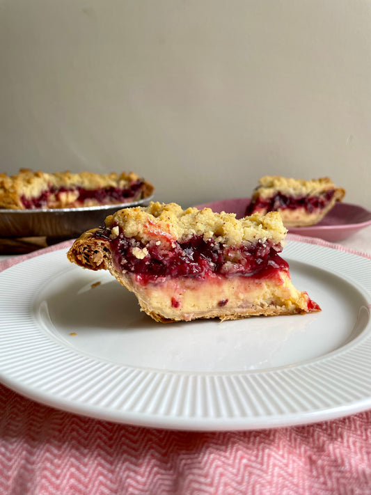 Sour Cherry Custard Pie - Whole